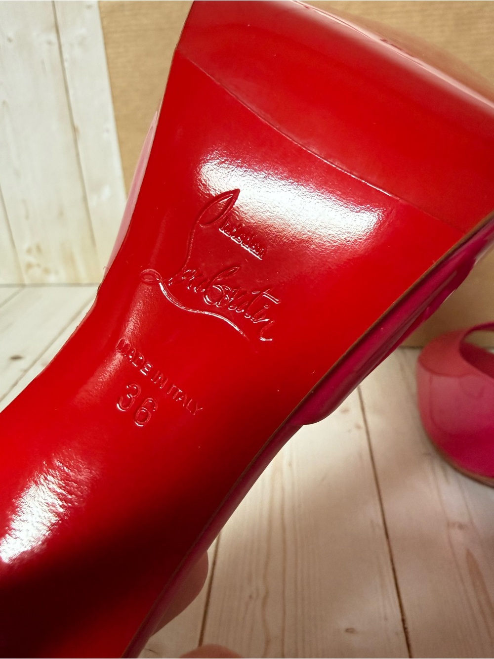 Christian Louboutin Miss Z Pointed Toe Mule Sandal Pinup Pink Sz 36 / 6 - Picture 12 of 13